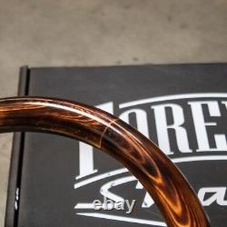 14 Black Flaming Pine Billet Flame Muscle Steering Wheel