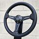 14 Black Leather Steering Wheel + Adapter For Chevy 69-94 Licensed Chevy Horn
