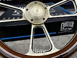 14 Bronze Muscle Steering Wheel Mahogany with Horn Chevy Muscle C10 Ford Rod