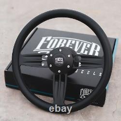 14 Double Barrel Style Steering Wheel Matte Black CHEVY GM TRUCKS