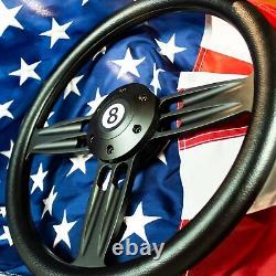 14 Double Barrel Style Steering Wheel Matte Black CHEVY GM TRUCKS