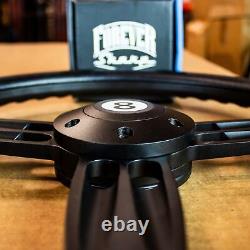 14 Double Barrel Style Steering Wheel Matte Black CHEVY GM TRUCKS