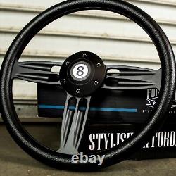 14 Double Barrel Style Steering Wheel Matte Black CHEVY GM TRUCKS