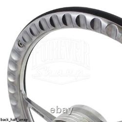 14 Inch polished billet Steering Wheel Fits Ford Horn 5 Hole Cars & Trucks