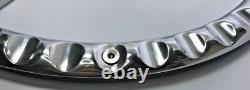 14 Polished Dark Wood Steering Wheel Bowtie Horn For 1974-94 Chevy Pickup Truck