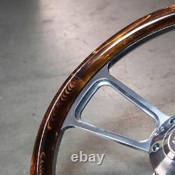 14 Polished Flaming Pine Muscle Steering Wheel