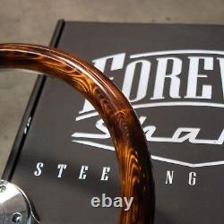 14 Polished Flaming Pine Muscle Steering Wheel