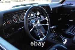 14 Polished Half Wrap Steering Wheel Ford Chevy Muscle C10 Half Wrap Hot Rod
