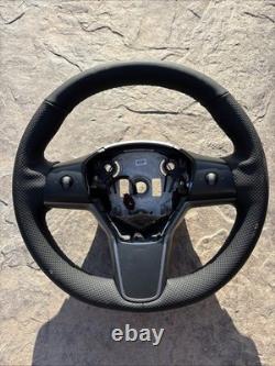 1490214-00-B Driver Heated Leather Steering Wheel Compatible for Tesla Model 3 Y