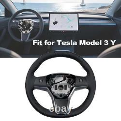 1490214-00-B Driver Heated Leather Steering Wheel Compatible for Tesla Model 3 Y
