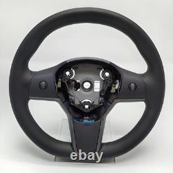 1490214-00-B Driver Heated Leather Steering Wheel Compatible for Tesla Model 3 Y