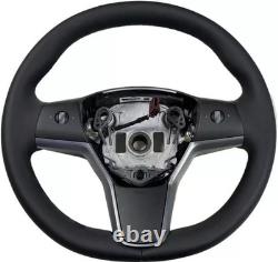 1490214-00-B For Tesla Model 3/Model Y Driver Heated Leather Steering Wheel New