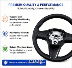 1490214-00-B NEW Driver Heated Leather Steering Wheel For Tesla Model 3 Model Y