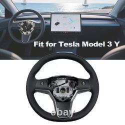 1490214-00-B for Tesla Model 3 Y Driver Heated Leather Steering Wheel plug&play