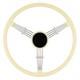 15.6inc Banjo Style Ivory Steering Wheel For 1950-1965 Porsche 356 Pre-a A B C