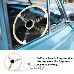15.6inc Banjo Style Ivory Steering Wheel For 1950-1965 Porsche 356 Pre-A A B C