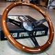15 Inch Black Steering Wheel Wood C10 Truck Chevy Gmc Classic Car Hotrod