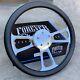 16 Chrome Semi Truck Steering Wheel With Black Vinyl Grip Chevy Ford Muscle Rod
