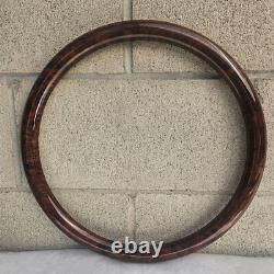 16 Inch billet Semi Truck Steering Wheel with Burlwood Hydro Dipped Wrap