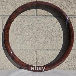 16 Inch billet Semi Truck Steering Wheel with Burlwood Hydro Dipped Wrap