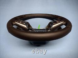 17 19 Honda Cr-v Heated Steering Wheel Black Leather Paddles Oem