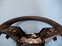 17 19 Honda Cr-v Heated Steering Wheel Black Leather Paddles Oem