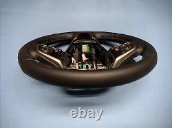 17 19 Honda Cr-v Heated Steering Wheel Black Leather Paddles Oem