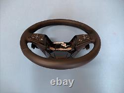 17 19 Honda Cr-v Heated Steering Wheel Black Leather Paddles Oem