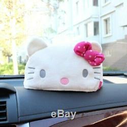 17PC Sanrio Hello Kitty Front Back Car Seat Covers Steering Wheel Cover Lot More
