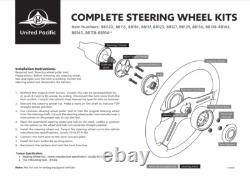 18 4-Spoke Wood Steering Wheel with Hub Adapter & Horn Button For Peterbilt