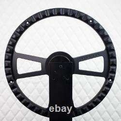 18 Black Aluminum Steering Wheel Big Rig Black Hydro Dipped 5 Hole Semi Truck