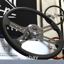 18 Black Polyurethane Steering Wheel with 5-Bolt Horn for Freightliner 96-06