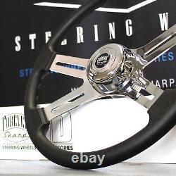 18 Black Polyurethane Steering Wheel with 5-Bolt Horn for Freightliner 96-06