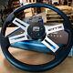 18 Black Polyurethane Steering Wheel With Blackt Horn For Freightliner 96-06