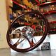 18 Dark Wood Steering Wheel Chrometalon Kenworth Peterbilt Hub Included