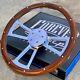 18 Inch Billet Aluminum Semi Truck Steering Wheel Wood Aluminum Rivets 5 Hole