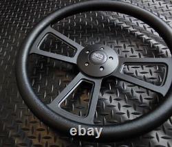 18 inch Black Steering Wheel Big Rig (Freightliner, Kenworth, Peterbilt, Volvo)