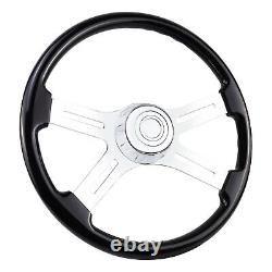 18 inch Wood Truck Steering Wheel 4 Spoke for Kenworth Peterbilt Volvo