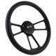 1948-1994 Gmc C-series Pick-up Truck Black On Black Billet Steering Wheel