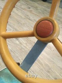 1950s Childs Folding Car Seat with Steering Wheel Jessar Junior