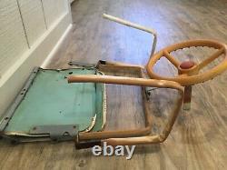1950s Childs Folding Car Seat with Steering Wheel Jessar Junior