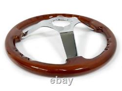 1958-68 Chevrolet Impala Classic 6-Bolt Mahogany Wood Steering Wheel Kit, Impala