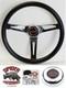1960-1969 Chevrolet Pickup Steering Wheel Red Bowtie 13 1/2 Muscle Car Chrome