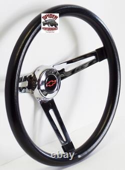 1960-1969 Chevrolet pickup steering wheel RED BOWTIE 13 1/2 MUSCLE CAR CHROME