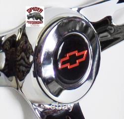 1960-1969 Chevrolet pickup steering wheel RED BOWTIE 13 1/2 MUSCLE CAR CHROME