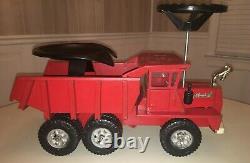 1960's Buddy L Mack Metal Dump Truck with Steering Wheel and Seat. RARE withHISTORY