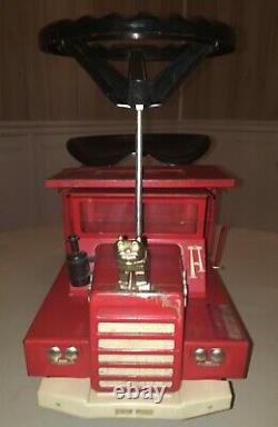 1960's Buddy L Mack Metal Dump Truck with Steering Wheel and Seat. RARE withHISTORY