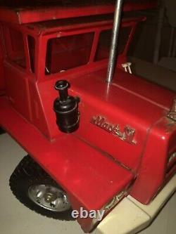 1960's Buddy L Mack Metal Dump Truck with Steering Wheel and Seat. RARE withHISTORY