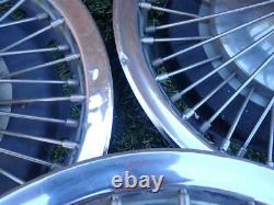 1960's Oldsmobile Wire Wheel Covers with Spinners Cutlass F85 442 Fullsize Olds