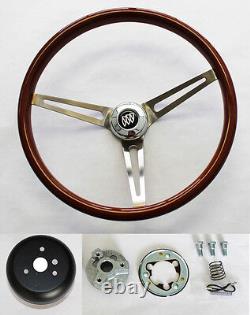 1964-1966 Buick Skylark GS Wood Steering Wheel High Gloss Grip 15